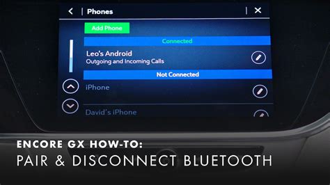 With streaming audio capability, you can listen to files stored on your phone or Bluetooth digital media device; Buick Infotainment System with 8" diagonal color touch-screen 8" diagonal color touch-screen 1; Bluetooth 2 streaming audio for music and select phones; Apple CarPlay capability for compatible phones 3. . How to delete bluetooth device from buick encore